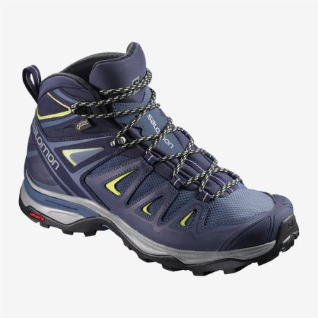 Salomon X ULTRA 3 MID GTX W Womens Hiking Boots Navy UK MSOR